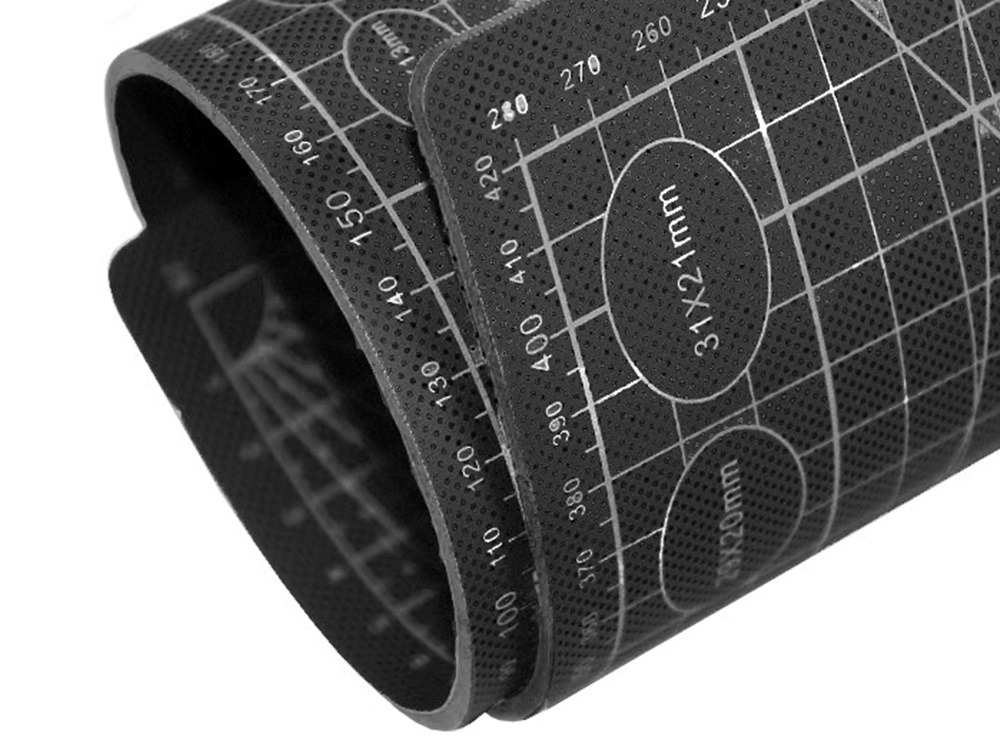 Placa pentru taiere precisa, modelare, fata-verso, cu auto-vindecare A3, 30 x 45 cm, scara clar vizibila, negru [8]