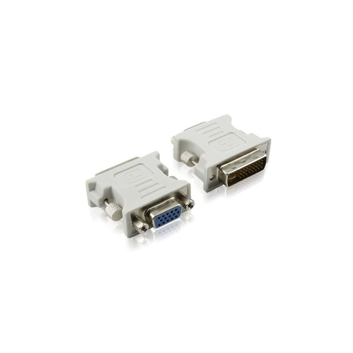 Adaptor DVI-I 24+5 tata la VGA mama, alb [5]