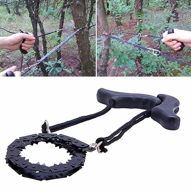 Fierastrau de buzunar, otel, lungime 50 cm, pentru camping, drumetii [4]