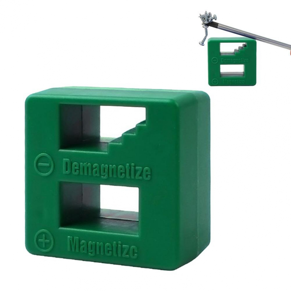 Magnetizor/demagnetizor pentru surubelnite, plastic, verde [10]