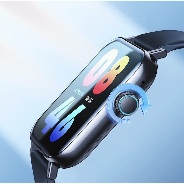 Ceas smartwatch, JR-FT5, Joyroom, monitorizare sport, rezistent apa, wireless, ecran HD 1.83’’, apelare Bluetooth, microfon, negru [2]