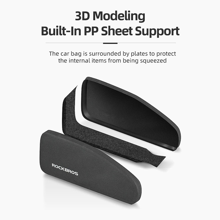 Geanta impermeabila pentru bicicleta, 25 x 6 x 11.5 cm, negru [4]