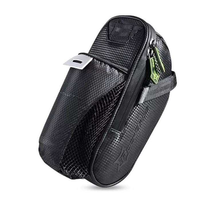 Geanta impermeabila pentru bicicleta, 24.5 x 8 x 9 cm, negru [6]