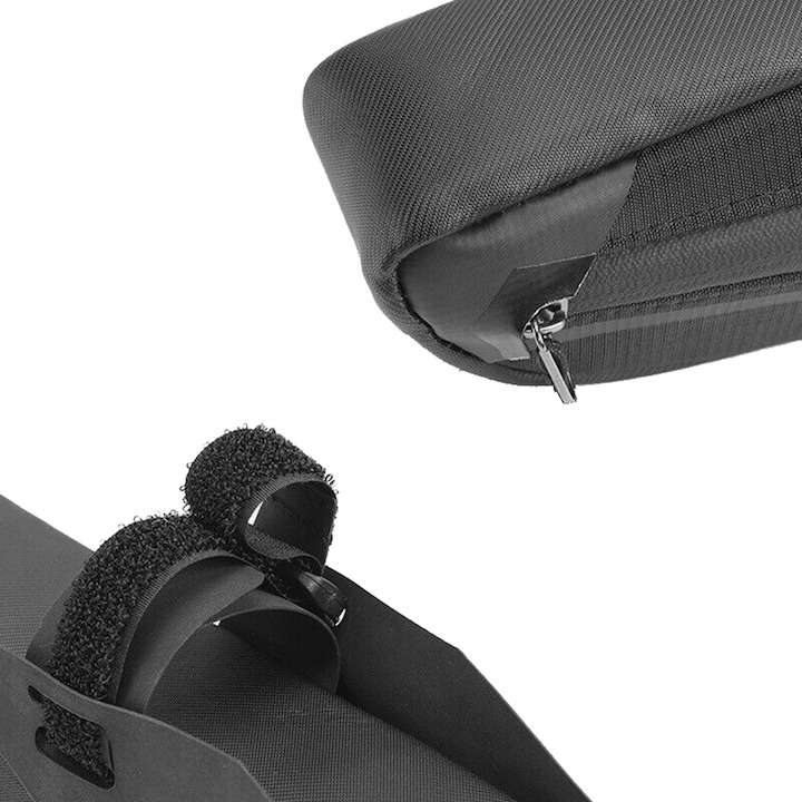 Geanta pentru bicicleta, impermeabila, 30 x 10.5 x 4.5 cm, negru [3]
