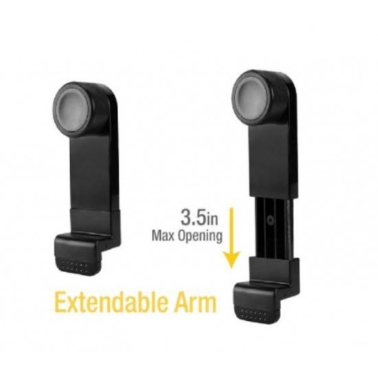 Suport auto universal, pentru telefon, prindere grila ventilatie, extensibil, compatibil telefoane pana la 6.5 inch, negru [11]