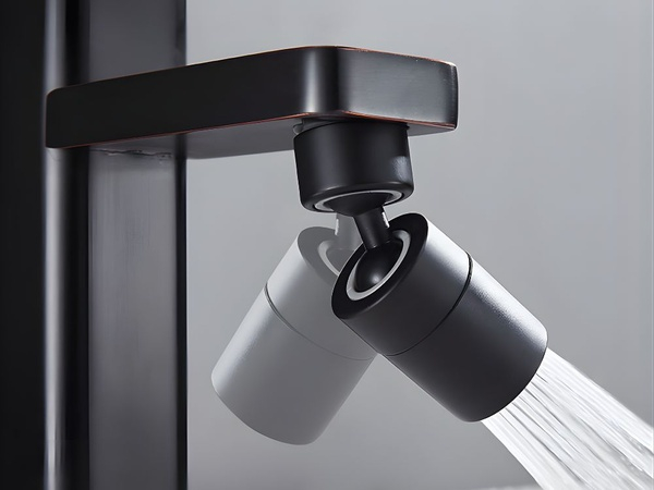 Aerator rotativ reglabil pentru robinet, universal, cap pivotant 360°, economisire apa, pentru bucatarie si baie [2]