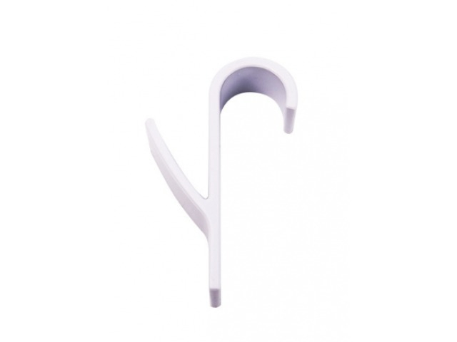 Set 10 suporturi de prosoape si haine, pentru calorifer, plastic, 9.8 cm, alb [8]