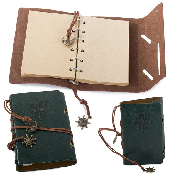 Jurnal de calatorie Vintage, 150x100 mm, A6 - Vernil [2]