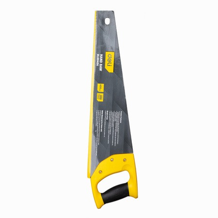 Fierastrau de mana, otel, pentru lemn, 45 cm, galben [2]