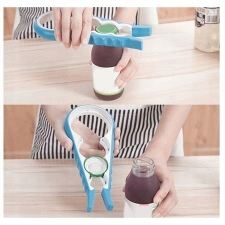 Desfacator universal pentru capace de borcane si sticle, 22.5x10 cm, maner ergonomic antialunecare, material rezistent ABS [6]