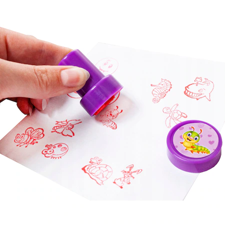 Set 60 de stampile pentru copii,diverse forme si modele - Multicolor [3]