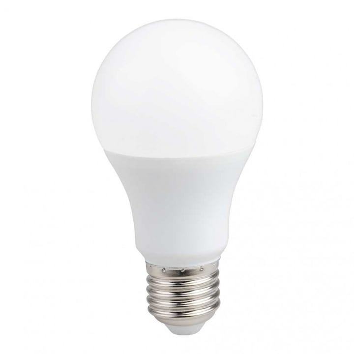 Bec economic LED, clasa energetica A, putere 5W, soclu clasic E27, temperatura 6500K, culoare alb rece [4]