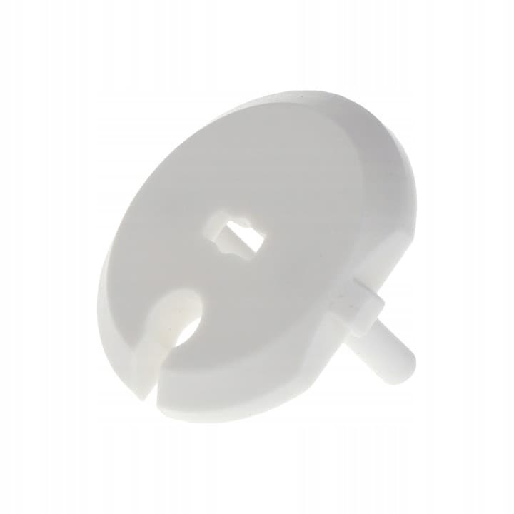 Set 15 protectii pentru prize, sistem de siguranta pentru copii, blocare cu cheie, 3 chei incluse, ABS, 3.7 x 2.3 cm, alb [4]