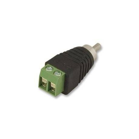 Mufa RCA tata, conectare prin insurubare, negru/verde [6]