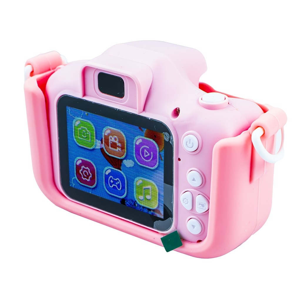 Aparat foto pentru copii, model catel, rezolutie 1080p, ecran 2 inch, incarcare USB, 600 mAh, roz [2]