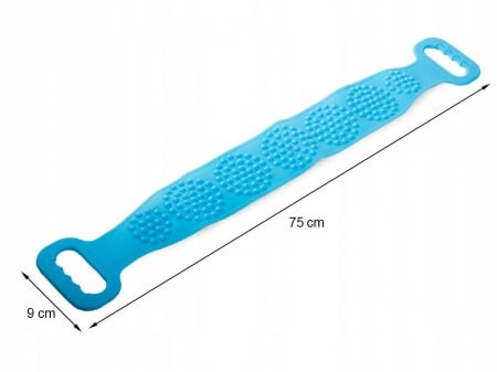 Perie tip banda pentru masaj si curatare corporala 75x9 cm - Turcoaz [3]