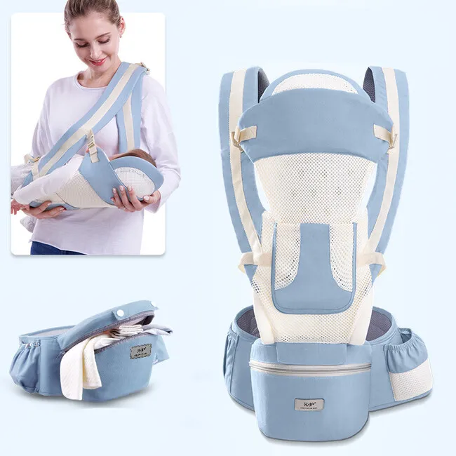 Marsupiu ergonimic,multifunctional pentru bebelusi,15in1,greutate maxima 25 kg - Albastru inchis [9]