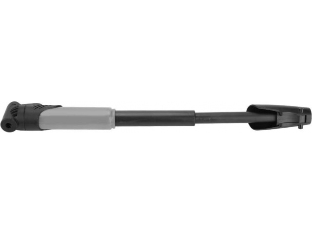 Pompa manuala pentru bicicleta, cu suport pentru prindere pe cadru, multifunctionala, 19 cm, negru/gri [3]