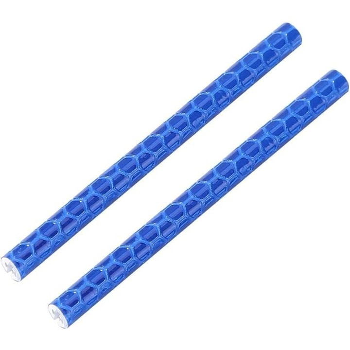 Set 12 tuburi reflectorizante, rezistente la conditii meteorologice, pentru spitele bicicletei, lungime 7.5 cm, albastru [7]