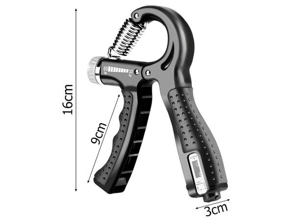 Flexor reglabil 10-60 kg,contor electronic, pentru antrenamentul incheieturilor si antebratului - Negru [5]