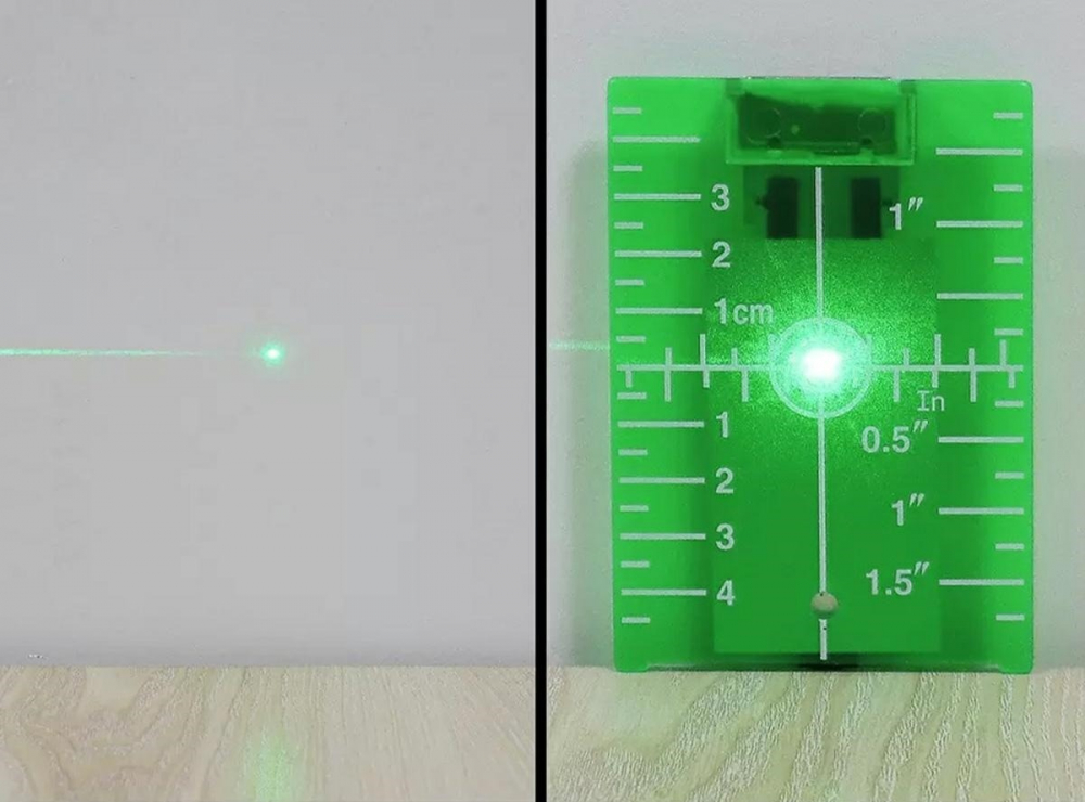 Placa tinta pentru nivela laser, plastic, 10.5 x 7.5 cm, verde [3]