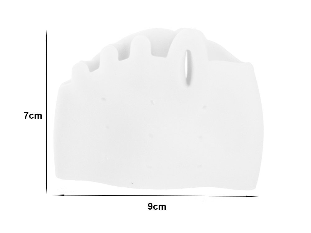 Set 2 bucati protectii pentru monturi, separatoare degete, elastic, universal, 7 x 9 cm, alb [2]