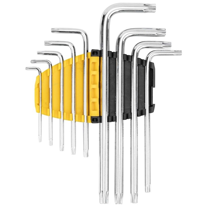 Set 9 chei torx, crom vanadiu, T10-T50, argintiu [3]