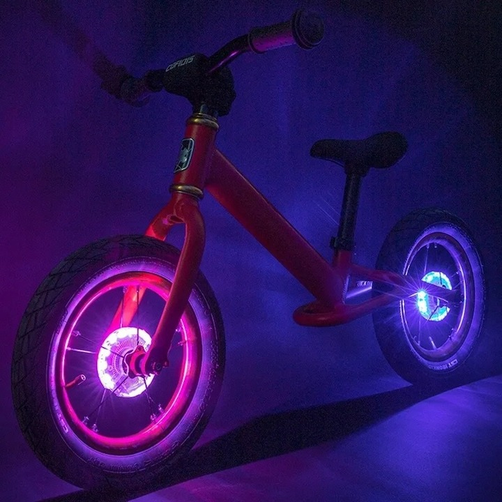 Lumini LED pentru spite bicicleta, rezistente la apa IP55, 300mAh, 7 culori [11]