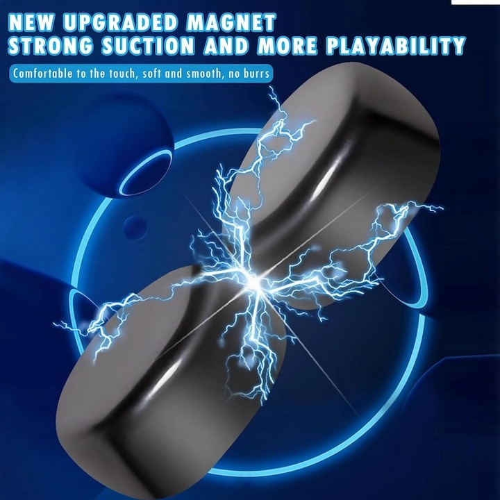 Joc educativ pentru copii, 20 magneti, sfoara, cutie depozitare, 8 ani+, 16 x 11 x 3 cm, albastru [6]