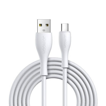 Cablu de date, USB A - USB tip C, lungime 1m, 3A, alb