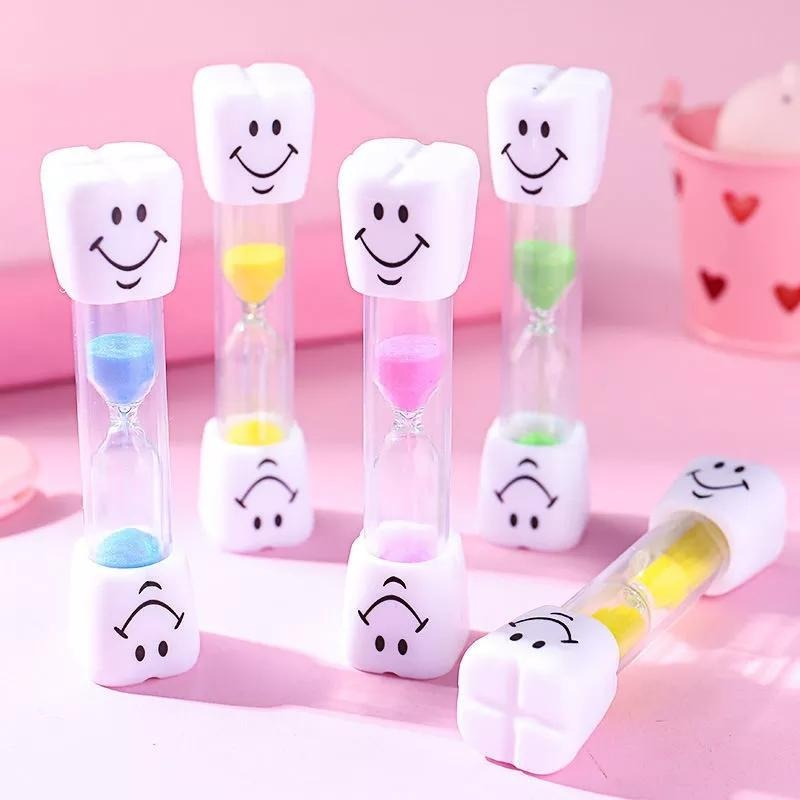 Set 10 clepsidre pentru perierea dintilor, 3 minute, multicolor [14]