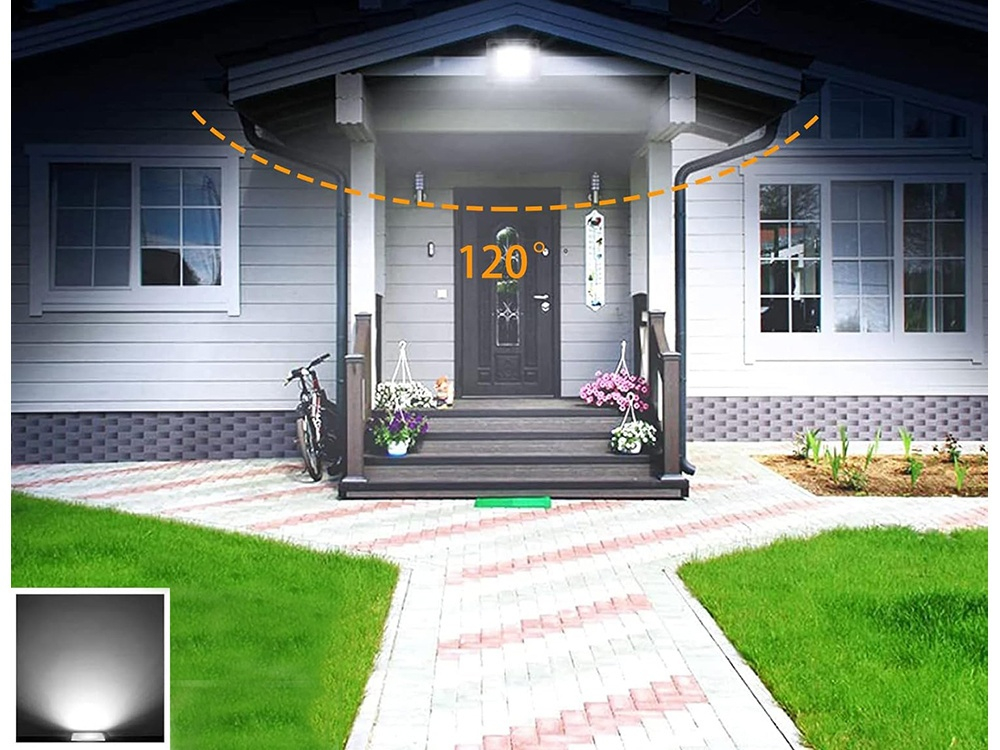 Proiector LED, iluminare exterior, putere 10 W, lumina rece 6000K, protectie IP66, rezistent la intemperii, negru [6]