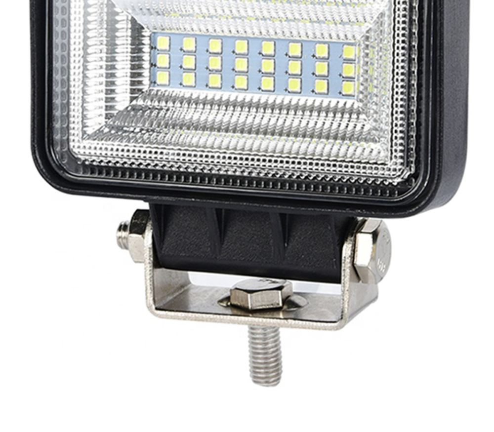 Proiector LED auto, off-road, lumina rece 6000K, 16 W, 12-24 V, aluminiu/PVC, protectie IP65, 12.5 x 10.7 x 2.2 cm, negru [10]
