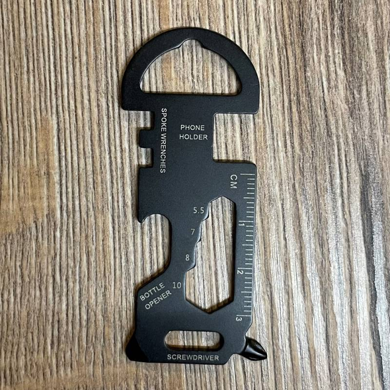 Unealta multifunctionala compacta 7 cm cu desfacator, surubelnite, chei hexagonale, spite si suport telefon, metalica [3]