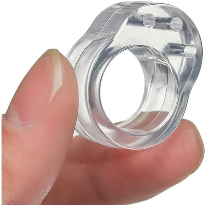 Opritor, protectie pentru maner usa, silicon, montare usoara, 31 x 23 x 17 mm, transparent [3]