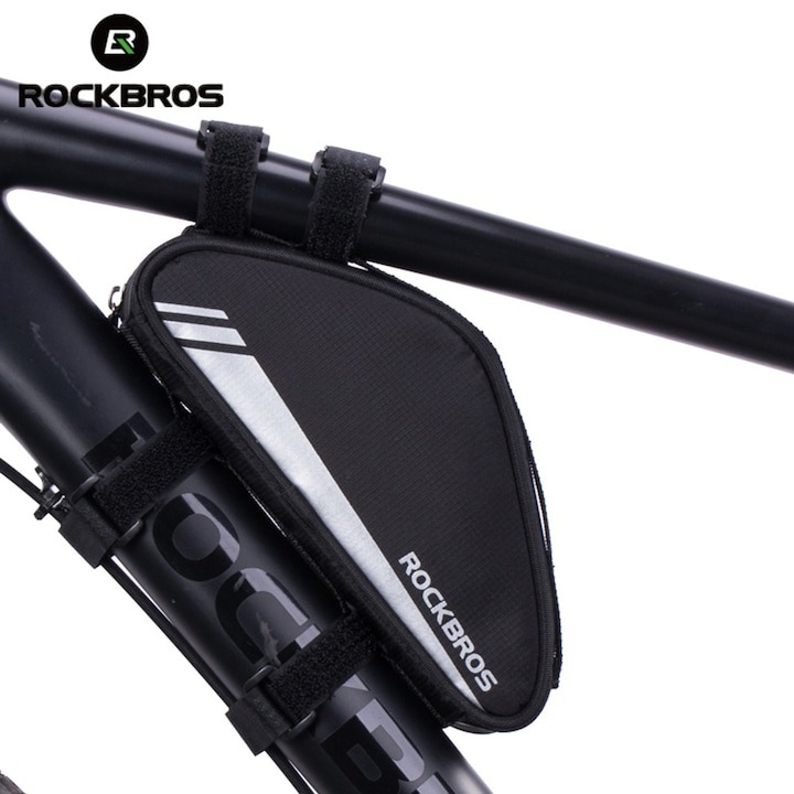 Geanta pentru bicicleta, 0.7l, prindere pe cadru, 22.5 x 4.5 x 10.5 cm, impermeabila [6]
