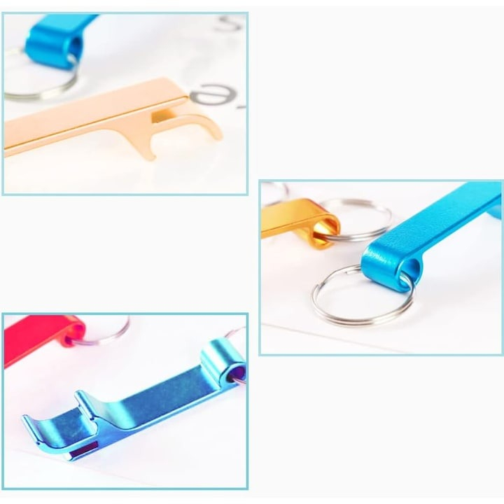 Set 12 x desfacator sticle, 7 cm, aluminiu, multicolor [7]