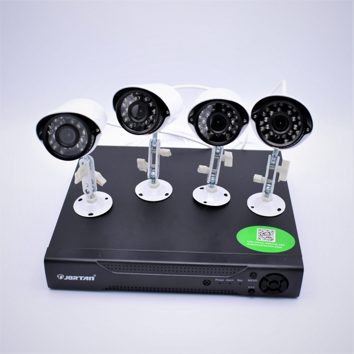 Kit de supraveghere cu 4 camere FULL CCTV AHD de interior/exterior, JORTAN-6145AHD-4 [2]