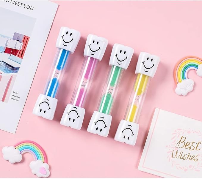 Set 10 clepsidre pentru perierea dintilor, 3 minute, multicolor [8]