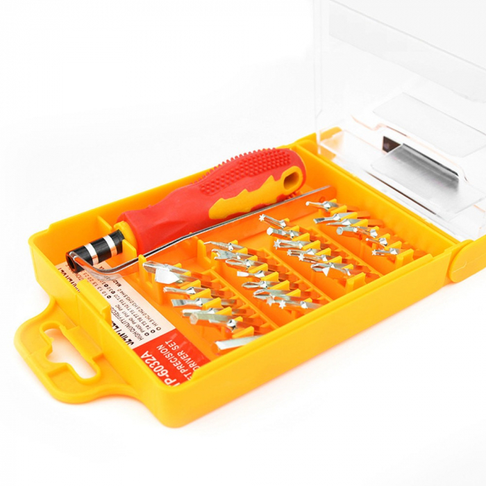 Trusa surubelnite de precizie, SPACER, 32 piese - Portocaliu [2]