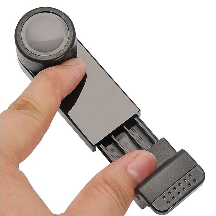 Suport auto universal, pentru telefon, prindere grila ventilatie, extensibil, compatibil telefoane pana la 6.5 inch, negru [3]