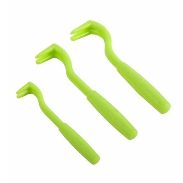 Set 3 dispozitive pentru indepartarea capuselor, din plastic, marimi diferite, verde [3]