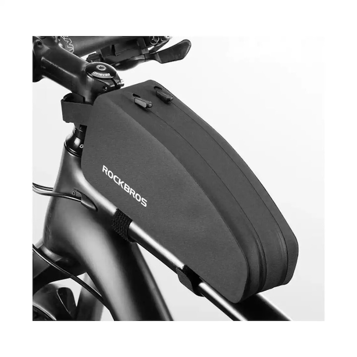 Geanta impermeabila pentru bicicleta, 25 x 6 x 11.5 cm, negru [6]