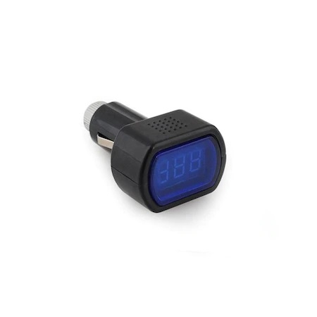 Voltmetru bricheta auto 12V-24V cu afisare LED - Negru [3]