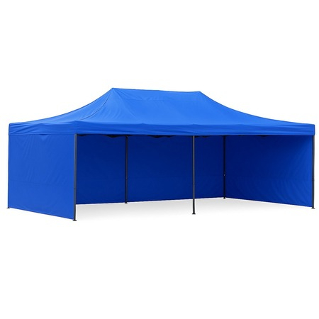 Perete lateral pentru cort tip pavilion, 12 m, poliester impermeabil, albastru [5]