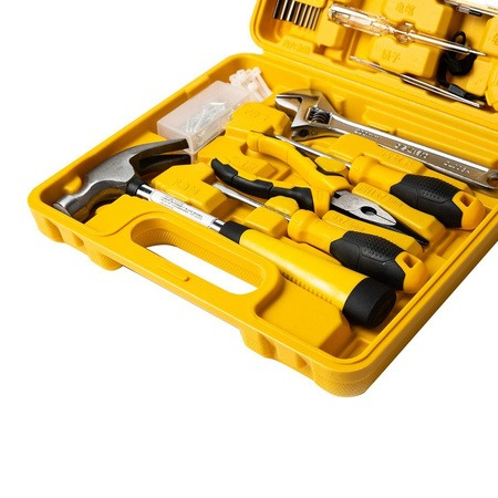 Set multifunctional, 28 piese, pentru uz casnic, cutie de depozitare inclusa, galben [6]