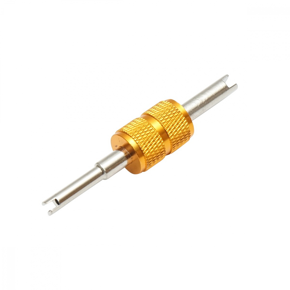 Surubelnita universala, pentru ventile la instalatie de aer conditionat, metal, galben