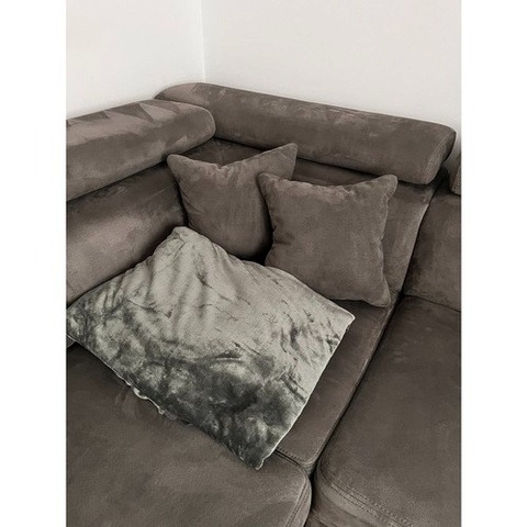 Patura moale, poliester, dimensiune 200 x 160 cm, gri [4]