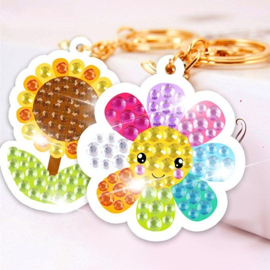 Set brelocuri cu diamante pentru copii, insecte, animale, 15 modele, accesorii incluse, multicolor [5]