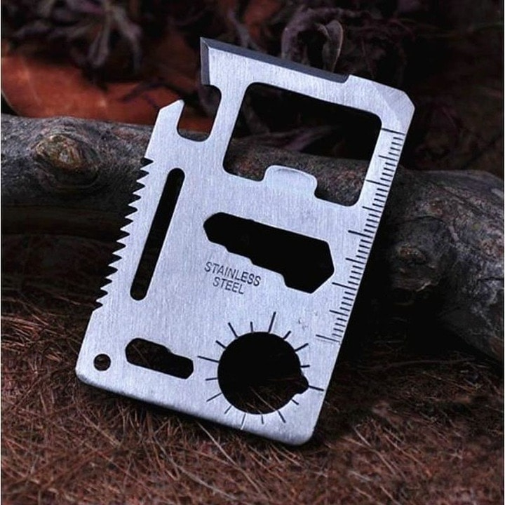 Set apa de toaleta Eclat Homme si card multifunctional Dactylion, de supravietuire, otel inoxidabil [14]